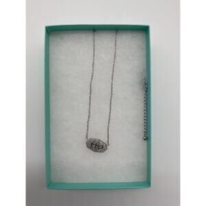 JBloom Faith Cross Heartbeat Silver Tone Sentiment Necklace Adjustable New